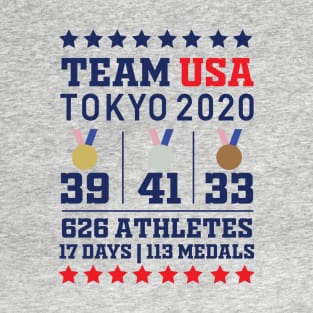 Team USA Tokyo 2020 medals T-Shirt